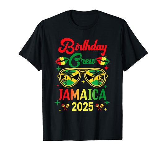 Birthday Crew 30Th 20Th Jamaica Vacation Party 2025 T-Shirt
