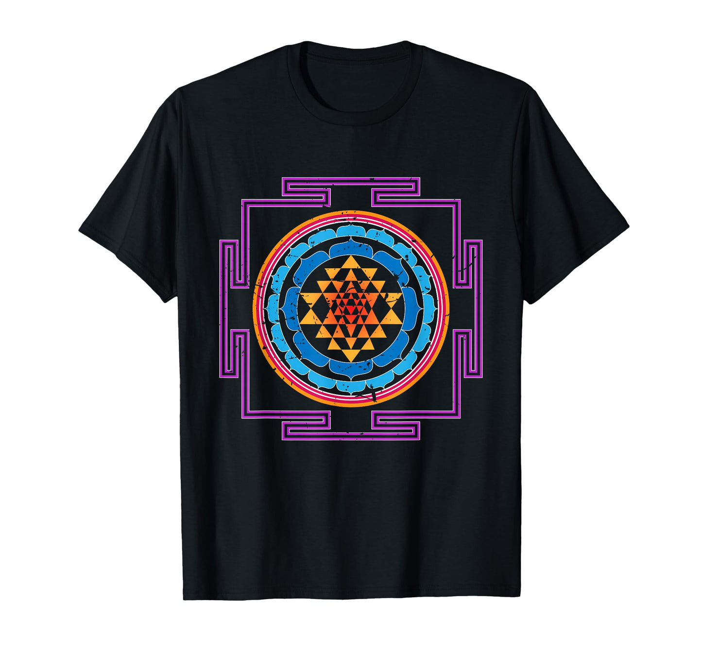 Colored Luck and Prosperity SRI YANTRA T-shirt T-Shirt