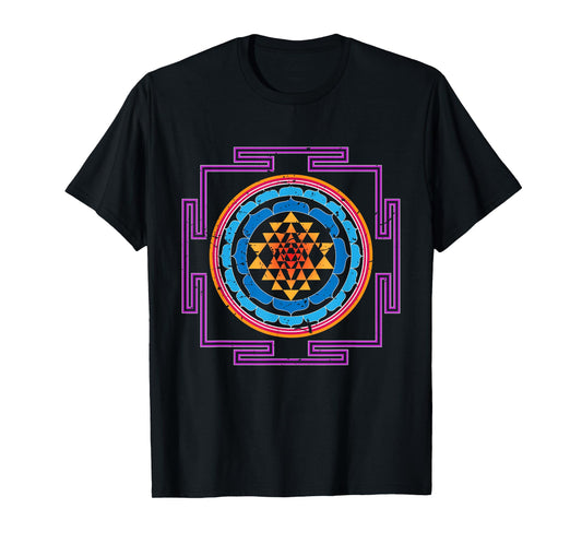 Colored Luck and Prosperity SRI YANTRA T-shirt T-Shirt