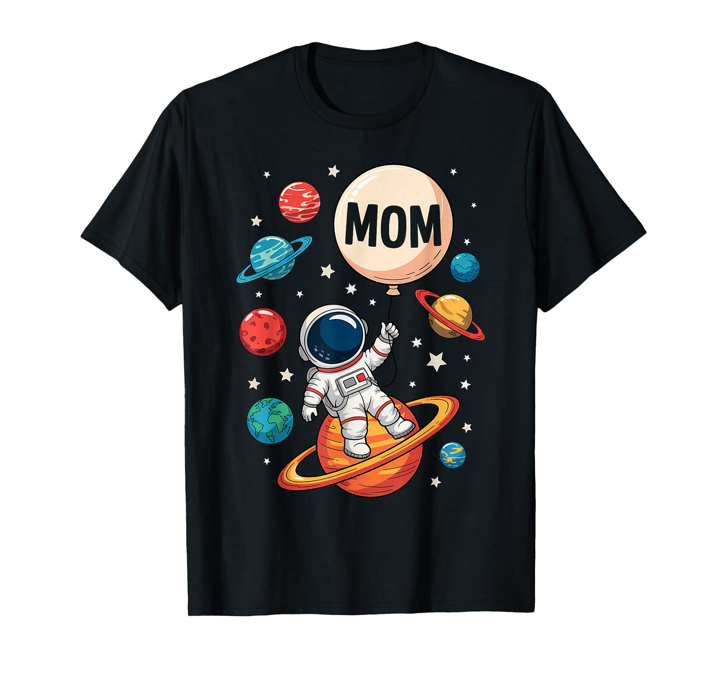 Mom of The Birthday Boy Space Astronaut 1st Birthday Family T-Shirt
