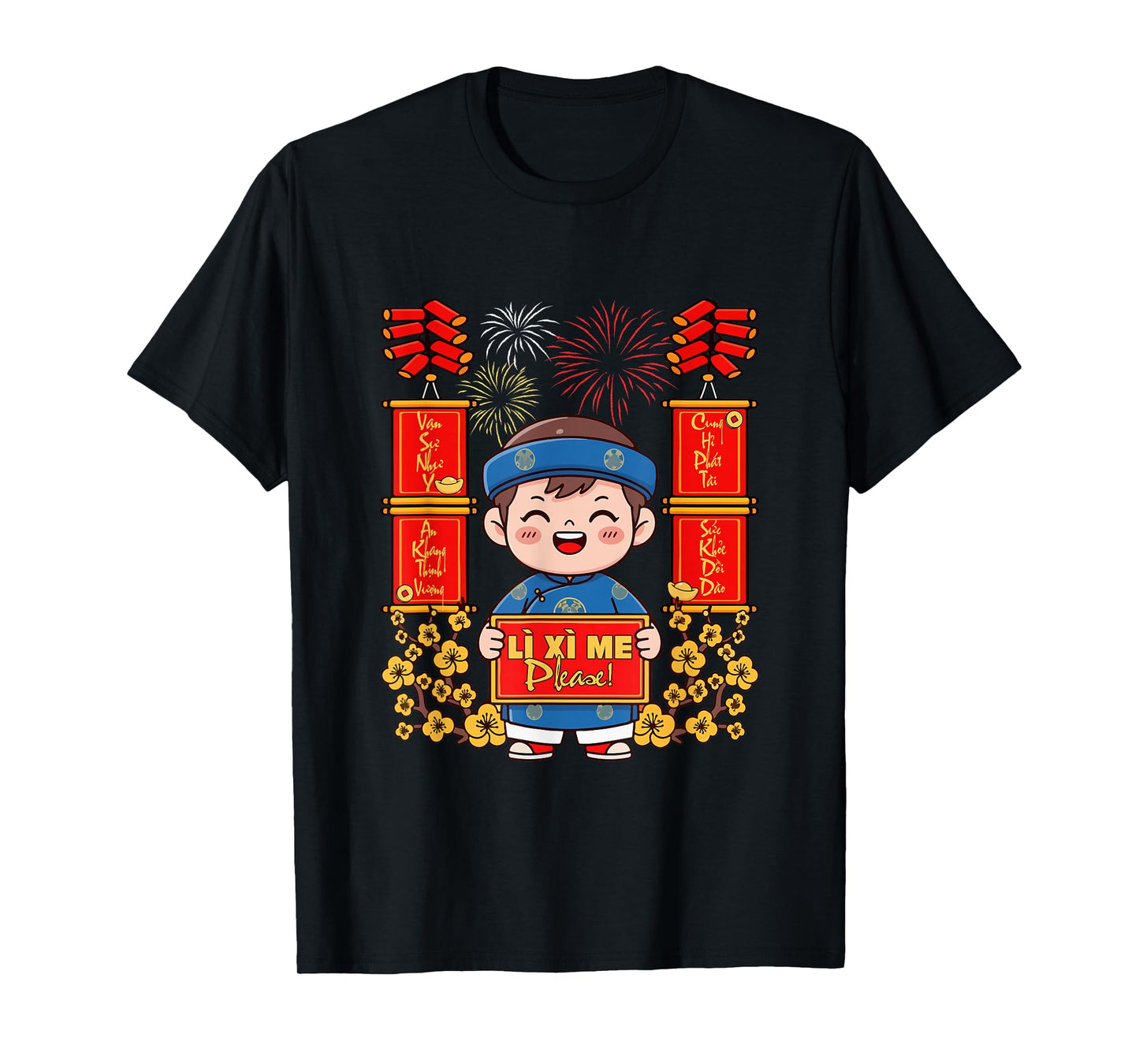 Li Xi Me NHU Y an Khang Vietnamese Lunar New Year Kid Boy T-Shirt