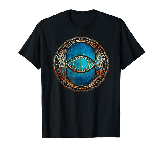 Vesica Piscis, Chalice Fountain, Symbol, Flower of Life, Wicca T-Shirt