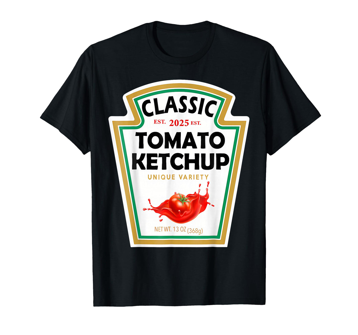 Red Ketchup DIY Halloween Costume Matching Group Mustard T-Shirt
