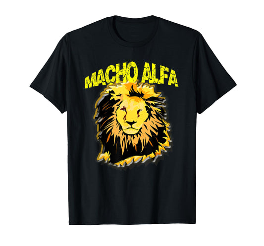 Leon La camiseta para el MACHO ALFA. Regalos Divertidos
