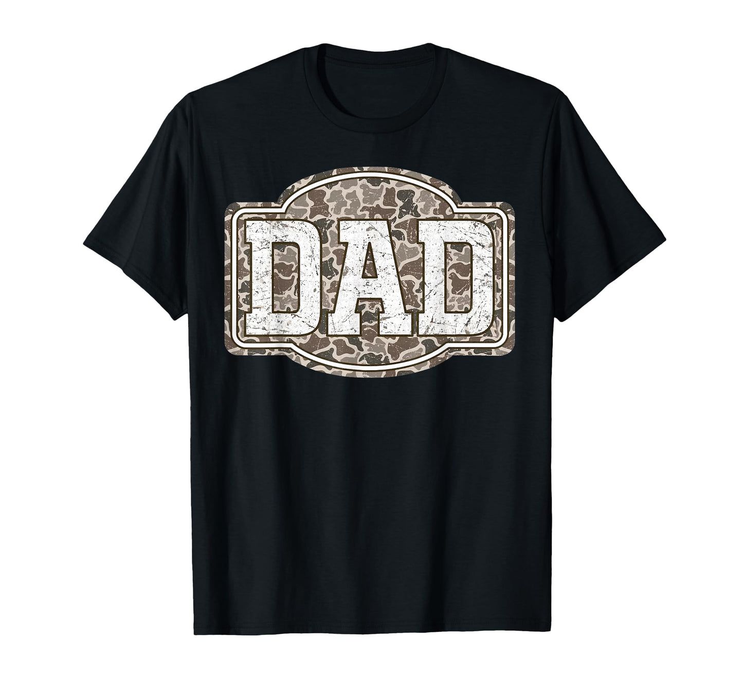Retro Old Camo Dad Camouflage Hunting Season Father's Day T-Shirt