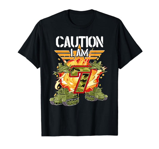 7th Birthday Army T-Shirt