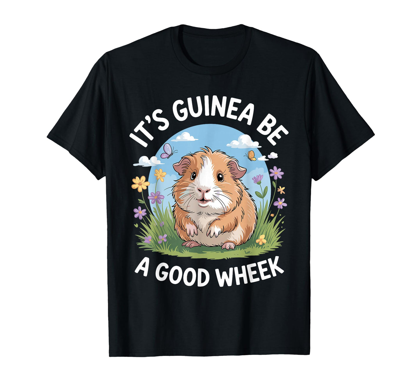 Funny Guinea Pig Art for Men Women Kids Guinea Pig Lovers T-Shirt