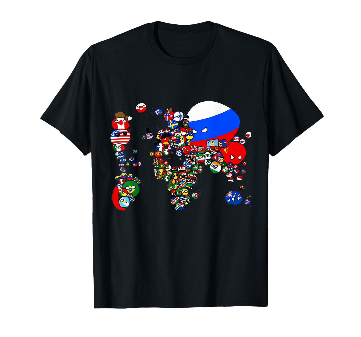 Countryballs Map of The World T-Shirt