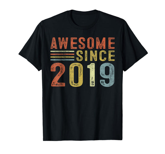 Awesome Since 2019 Vintage Style Born in 2019 Birthday Gifts T-Shirt