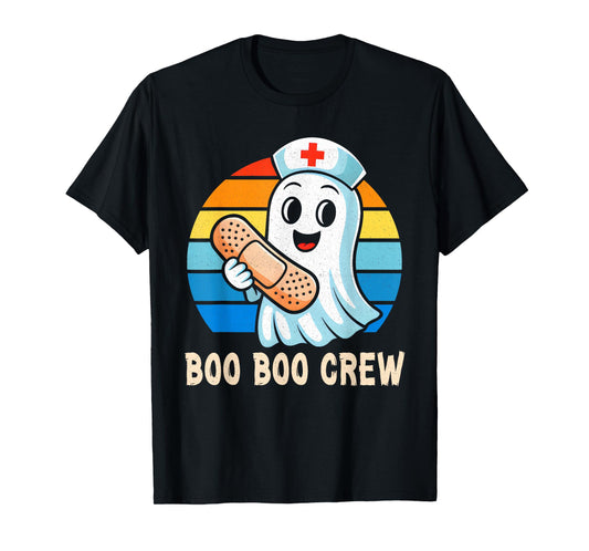 Boo Boo Crew Nursing Halloween Nurse For Women Teens Girls T-Shirt