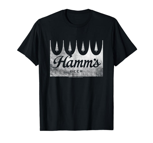 Hamm's Distressed Wood Sign Beer Badge T-Shirt