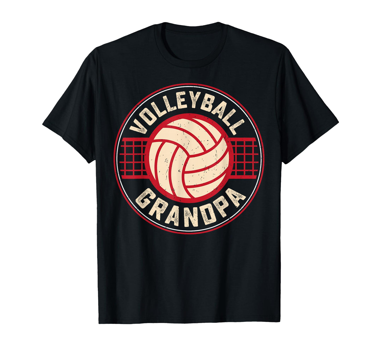 Volleyball Grandpa Fathers Day Volleyball Lover Grandfather T-Shirt