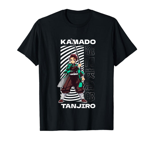 Kids Demon Slayer: Kimetsu no Yaiba Tanjiro Sword Stance Pose T-Shirt