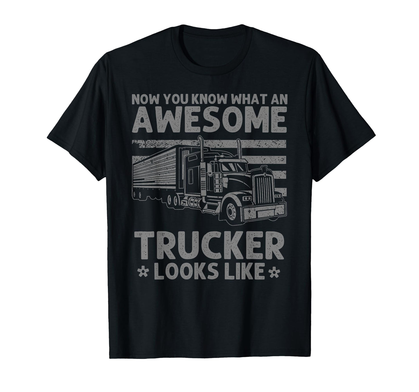 Best Truck Driver Art for Men Dad Women Trucking CDL Trucker T-Shirt