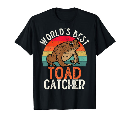 Worlds Best Toad Catcher Kids Boy Funny Amphibian Toad T-Shirt