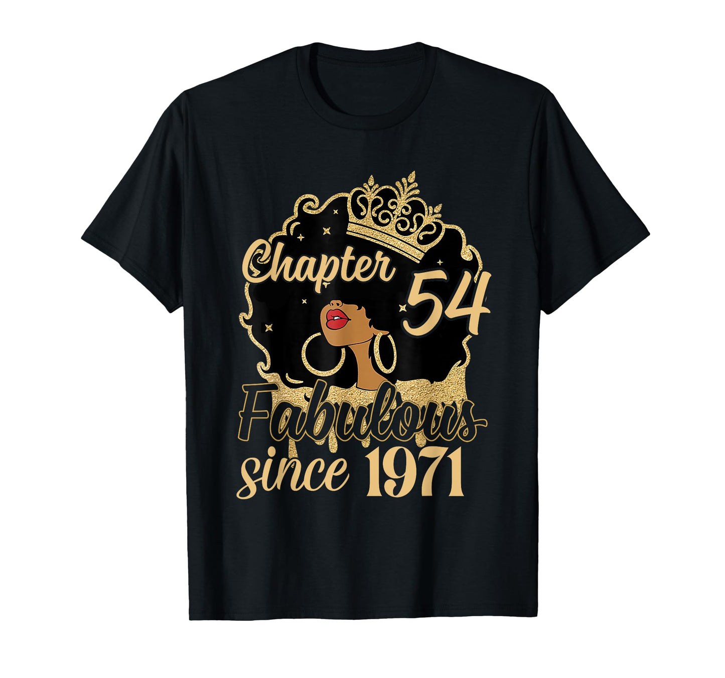 Chapter 54 Fabulous Since 1971 54th Birthday for Girls Women T-Shirt
