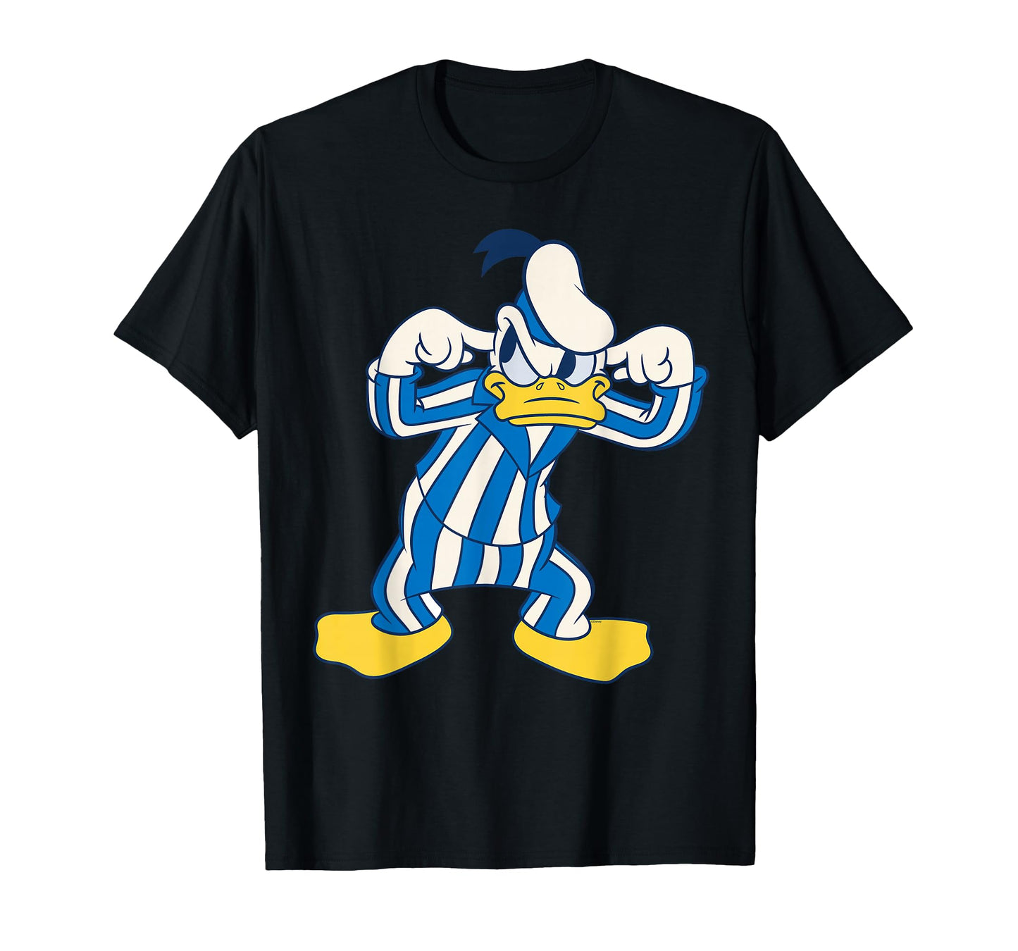 Disney Donald Duck Striped Pajamas Slumber Party PJs Pose T-Shirt