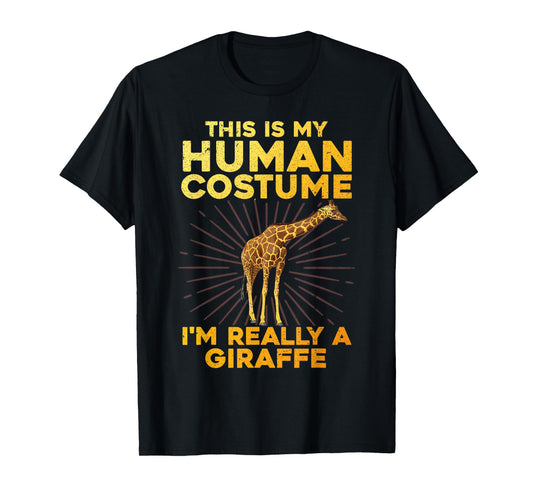 Cool Giraffe Art for Men Women Kids Toddler Giraffe Costume T-Shirt