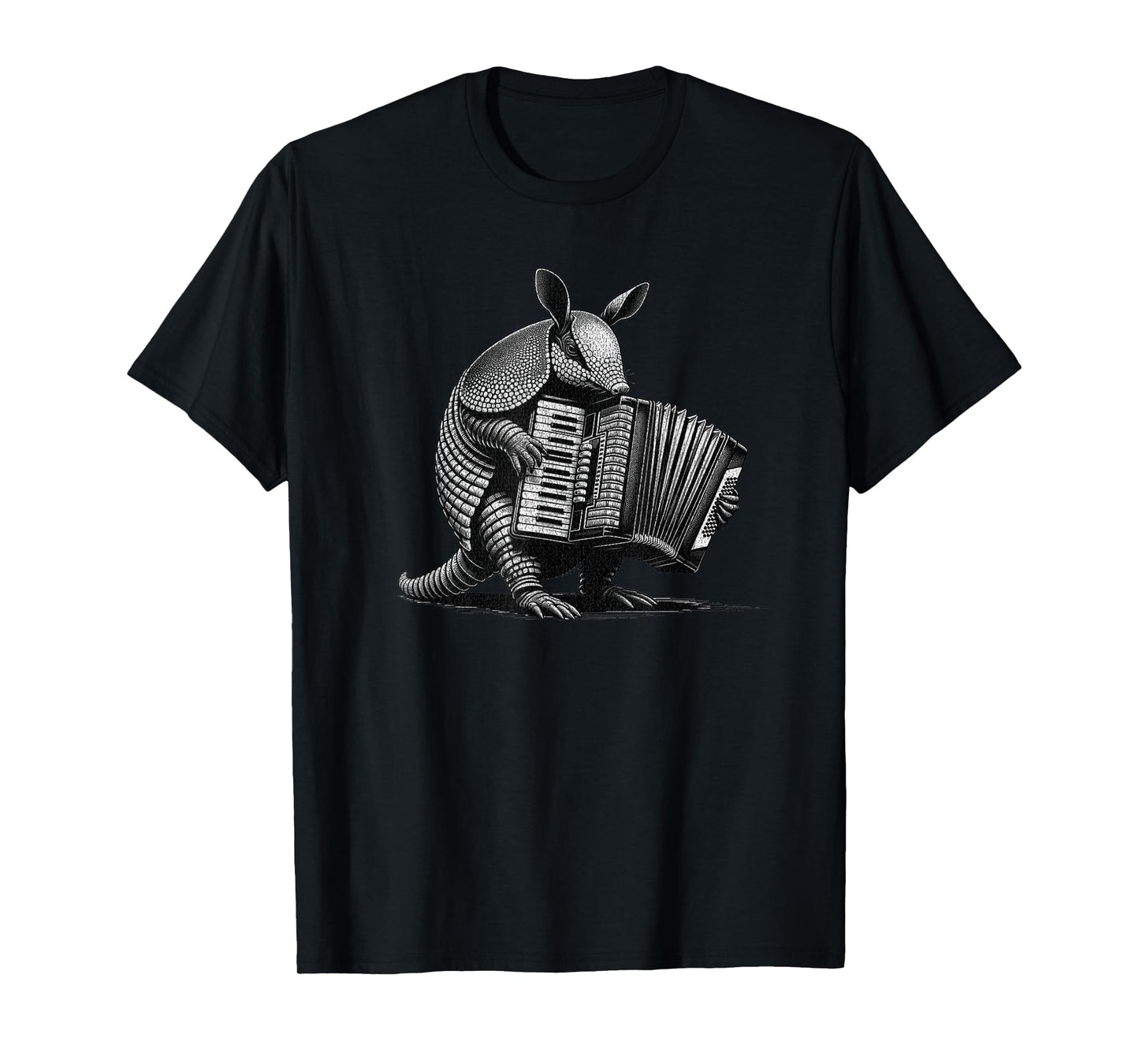 Armadillo playing the accordion, Funny Animals, Musicians T-Shirt