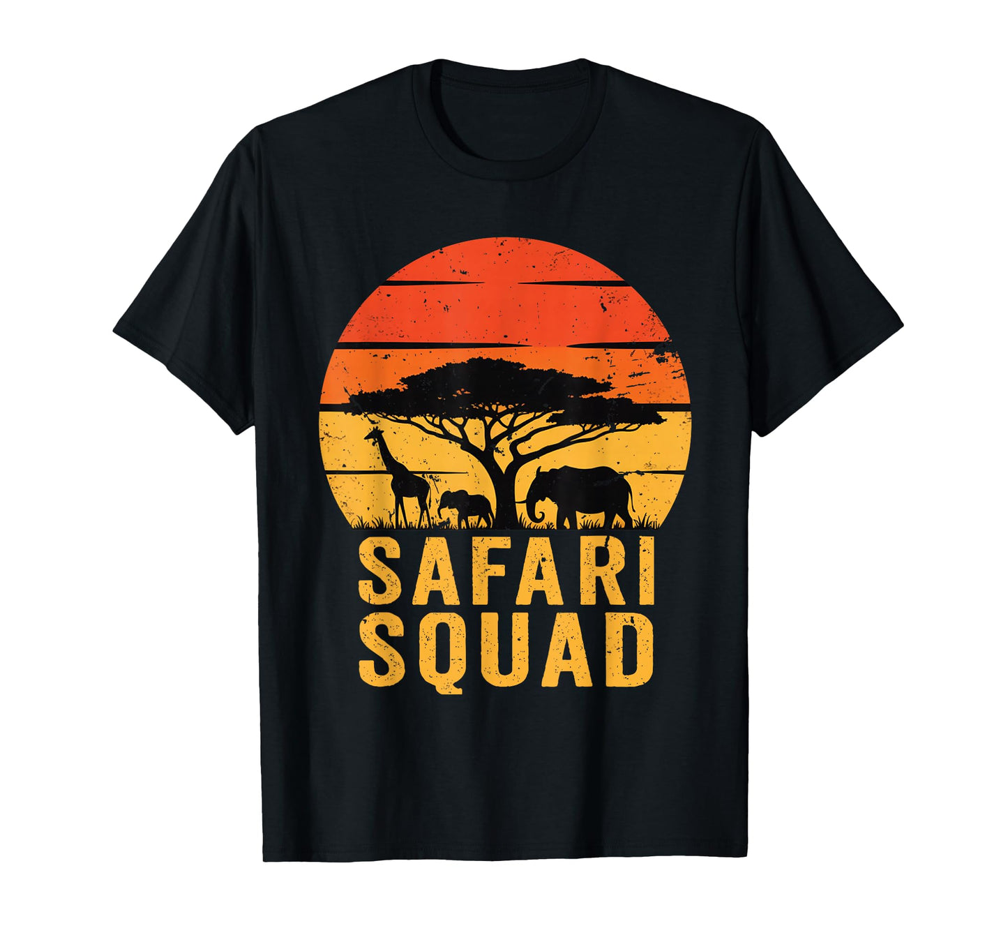 Safari Squad Animal Family Trip Zoo World Kids Boys Girls T-Shirt