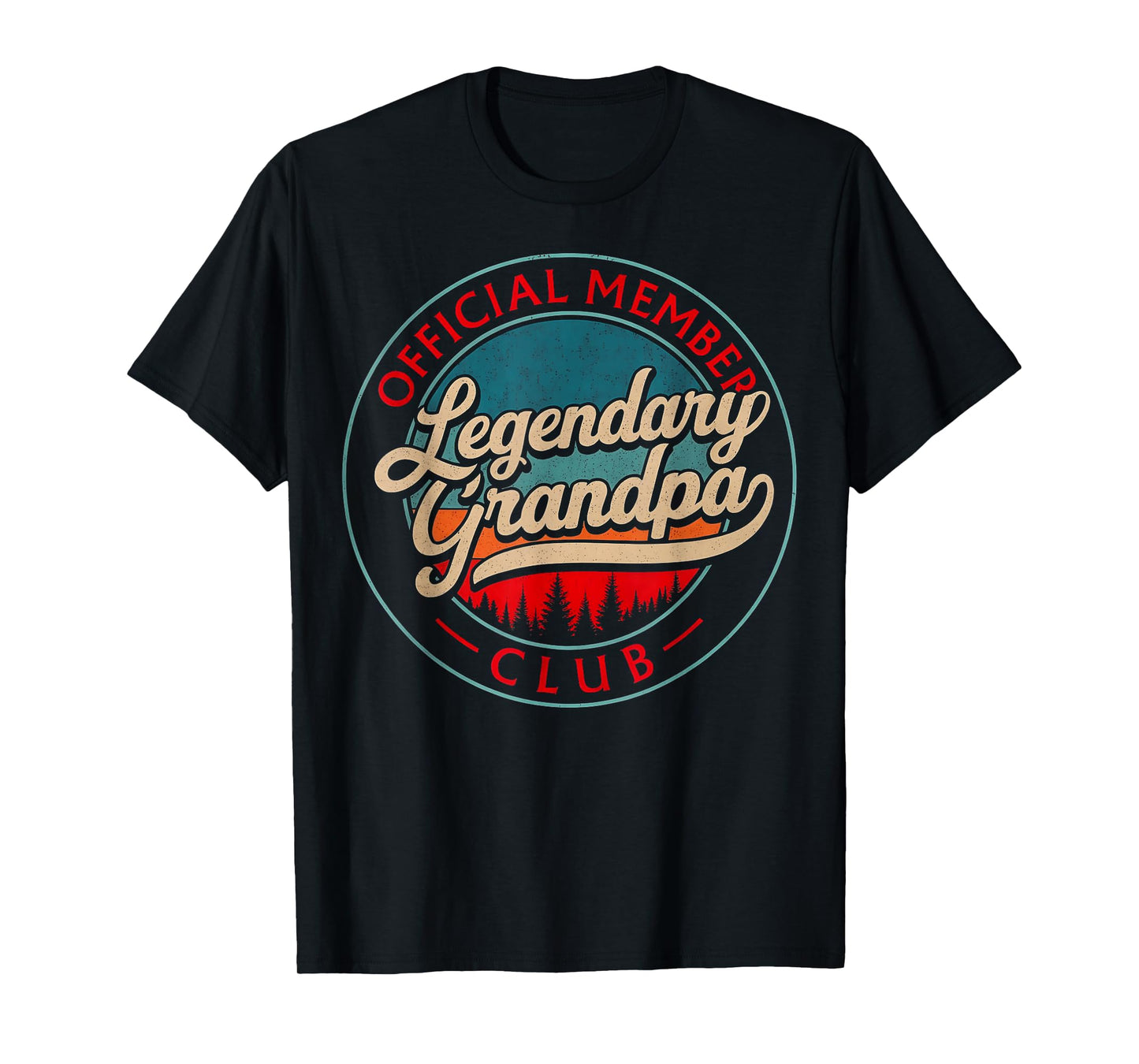 Grandpa Vintage Legendary Grandpas Club Official Member T-Shirt