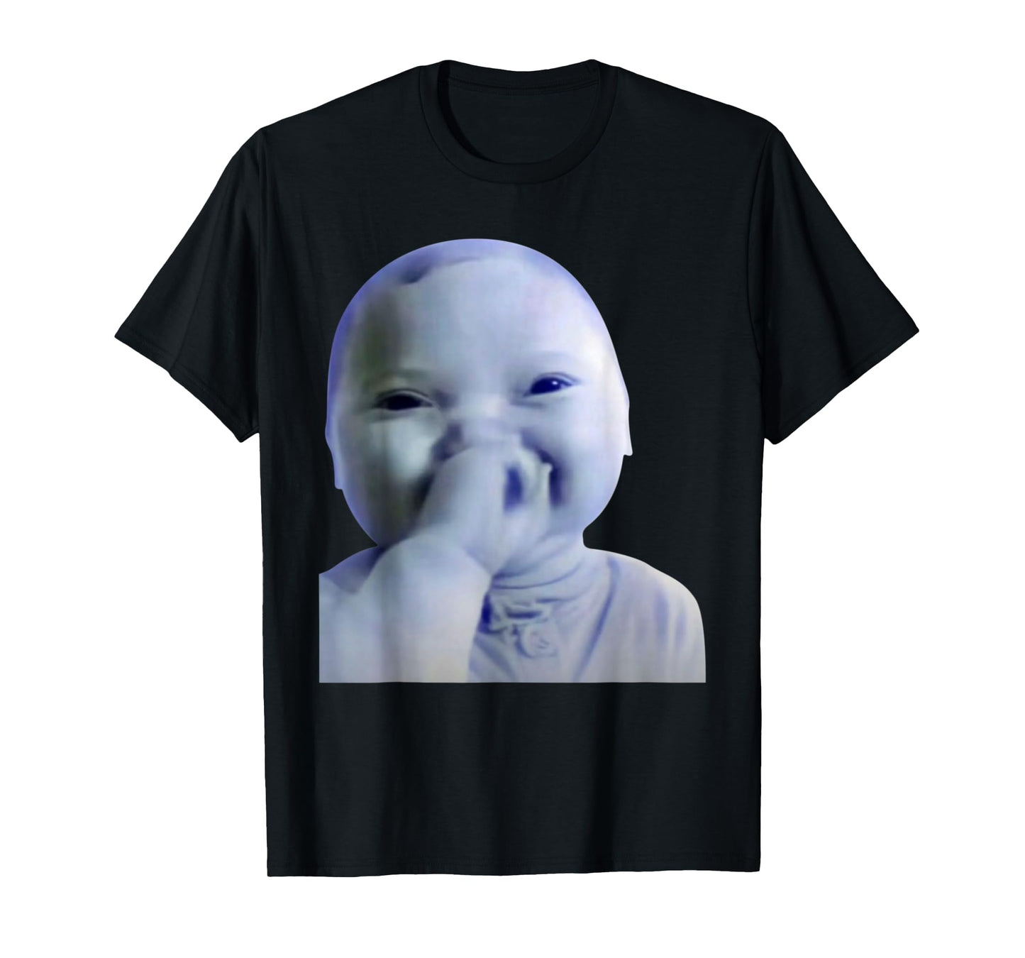 Ai Baby Meme Funny Holding Laughing Baby Meme Brainrot T-Shirt