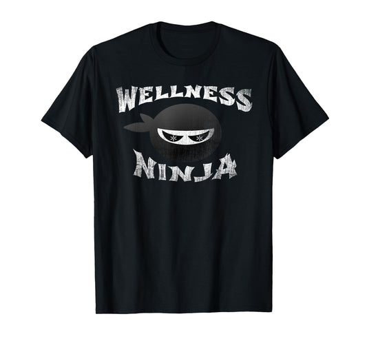 Fitness Gym Ninja Multitasking Health Trainer Wellness Coach T-Shirt