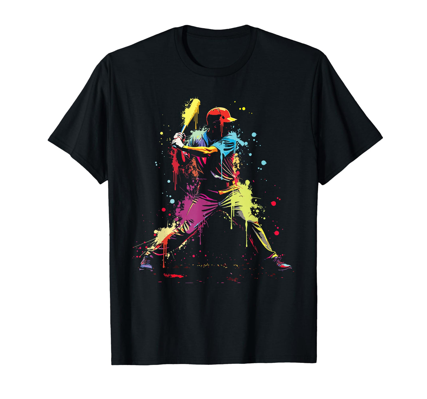 Baseball Player Drip Ice Cream Dripping Baseball Game Day T-Shirt