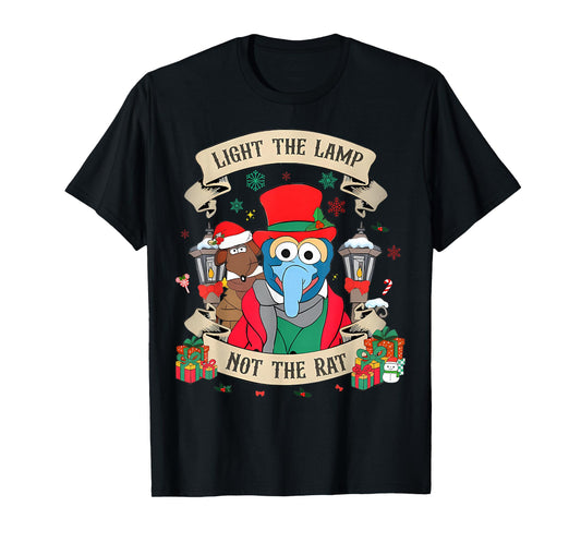 Light The Lamp Not The Rat Funny Christmas Matching Family T-Shirt