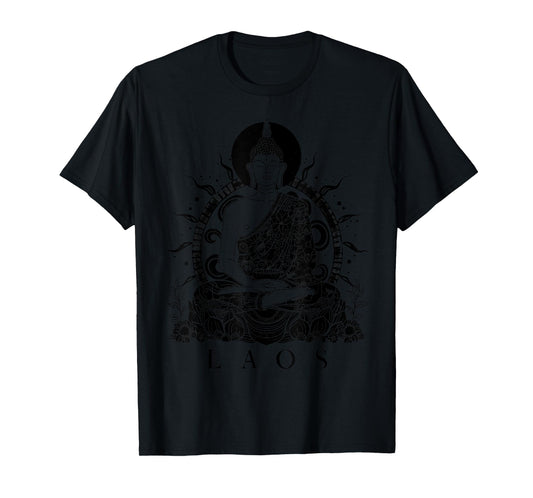 We Love Laos - Buddha Co. Laos Buddha Vintage Buddhist Souvenir T-Shirt