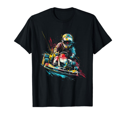 Go Kart Racing Boys Kids Racer T-Shirt