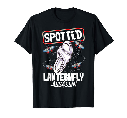 Spotted Lanternfly Trap Assassin Ninja Warrior Lantern Fly T-Shirt