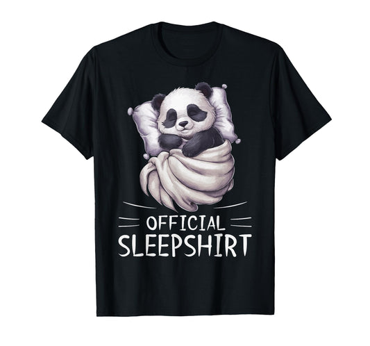 Panda Bear Animal Official Sleepshirt Pajamas Nightgown T-Shirt