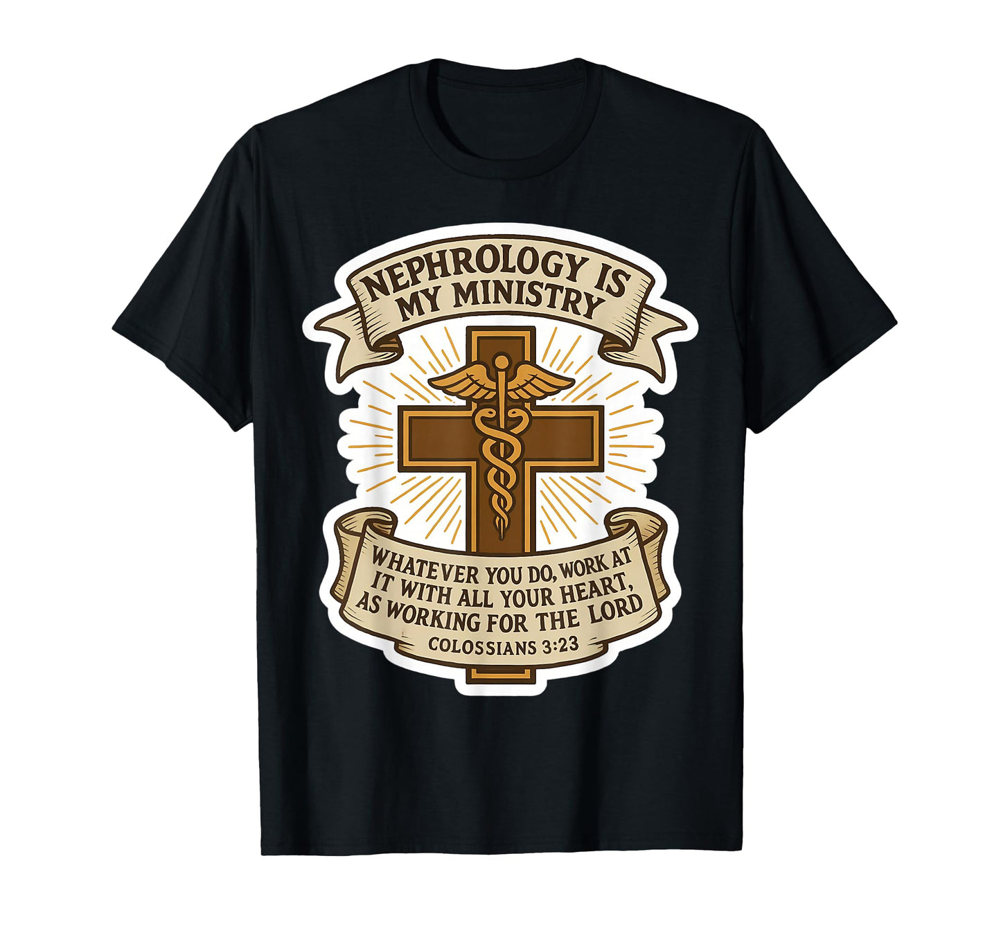 Christian Nephrologist Nephrology is My Ministry Kidney MD T-Shirt