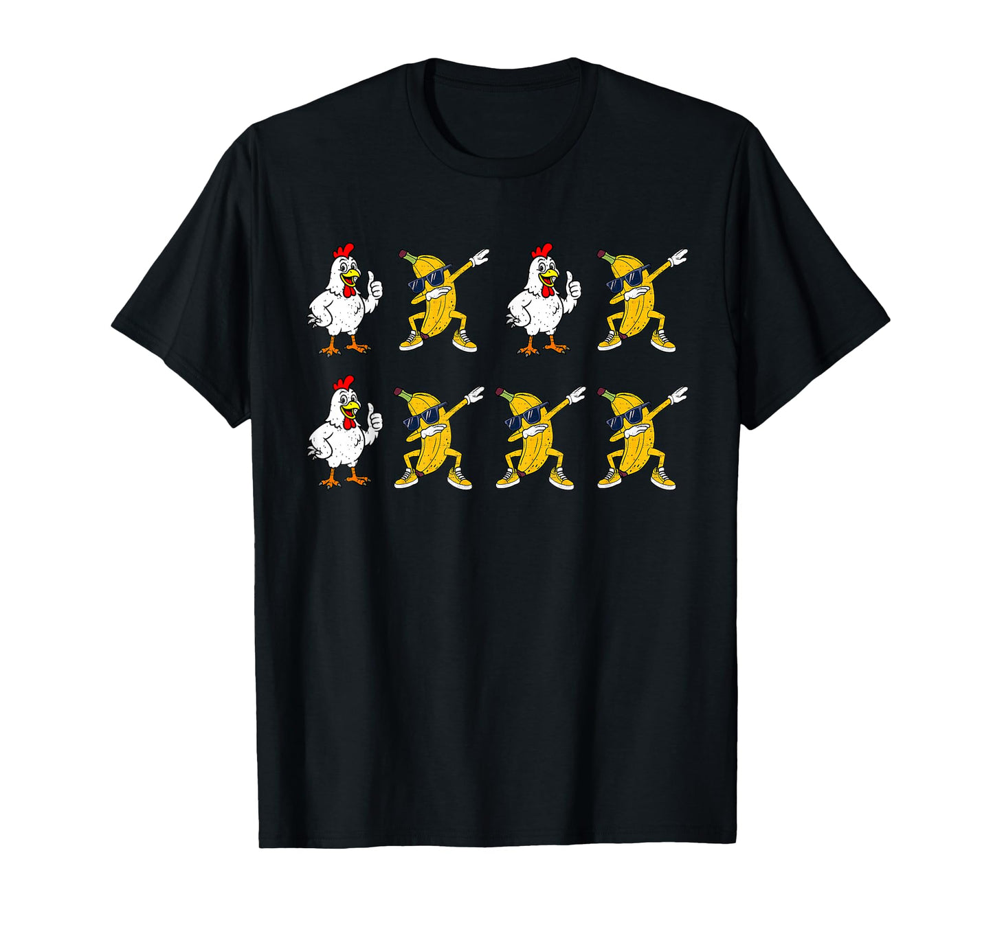Chicken Banana Dance Dab Funny Dance Meme Kids Men Women T-Shirt