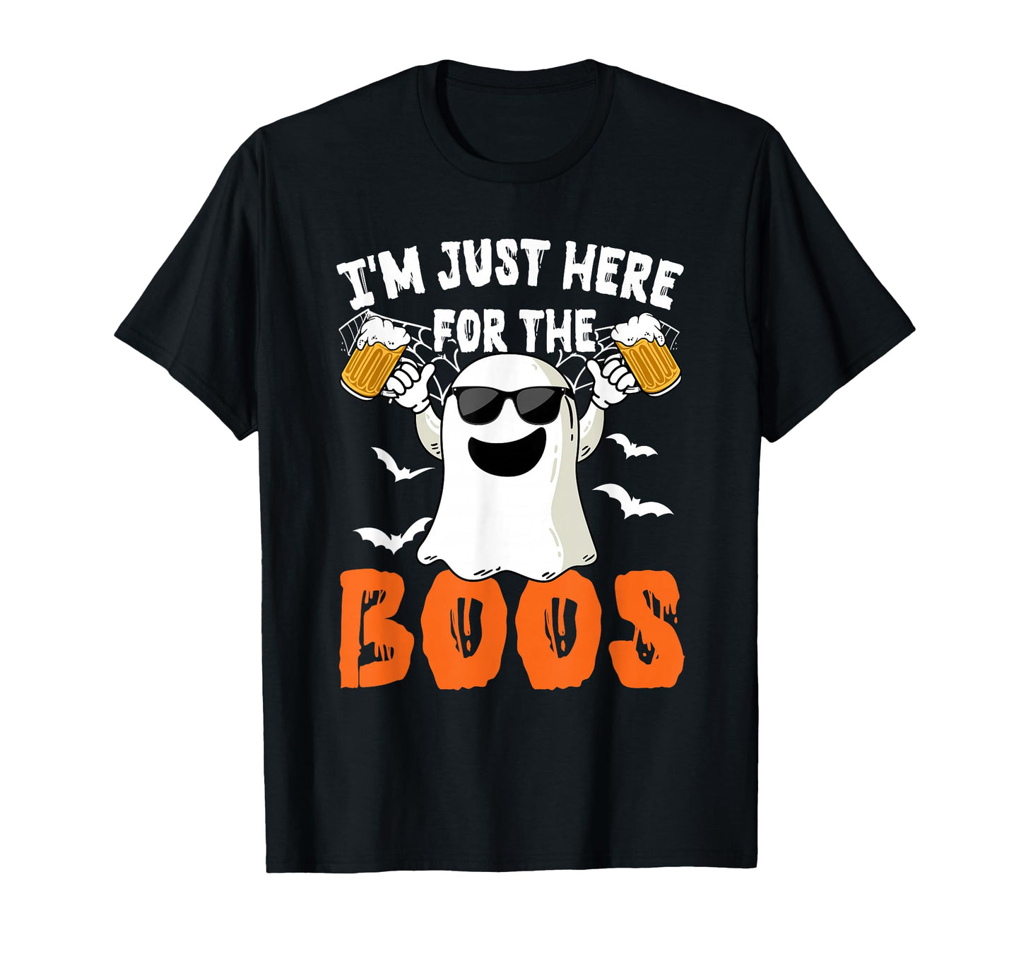 I'm Just Here For The Boos Cute Ghost Halloween Costume T-Shirt