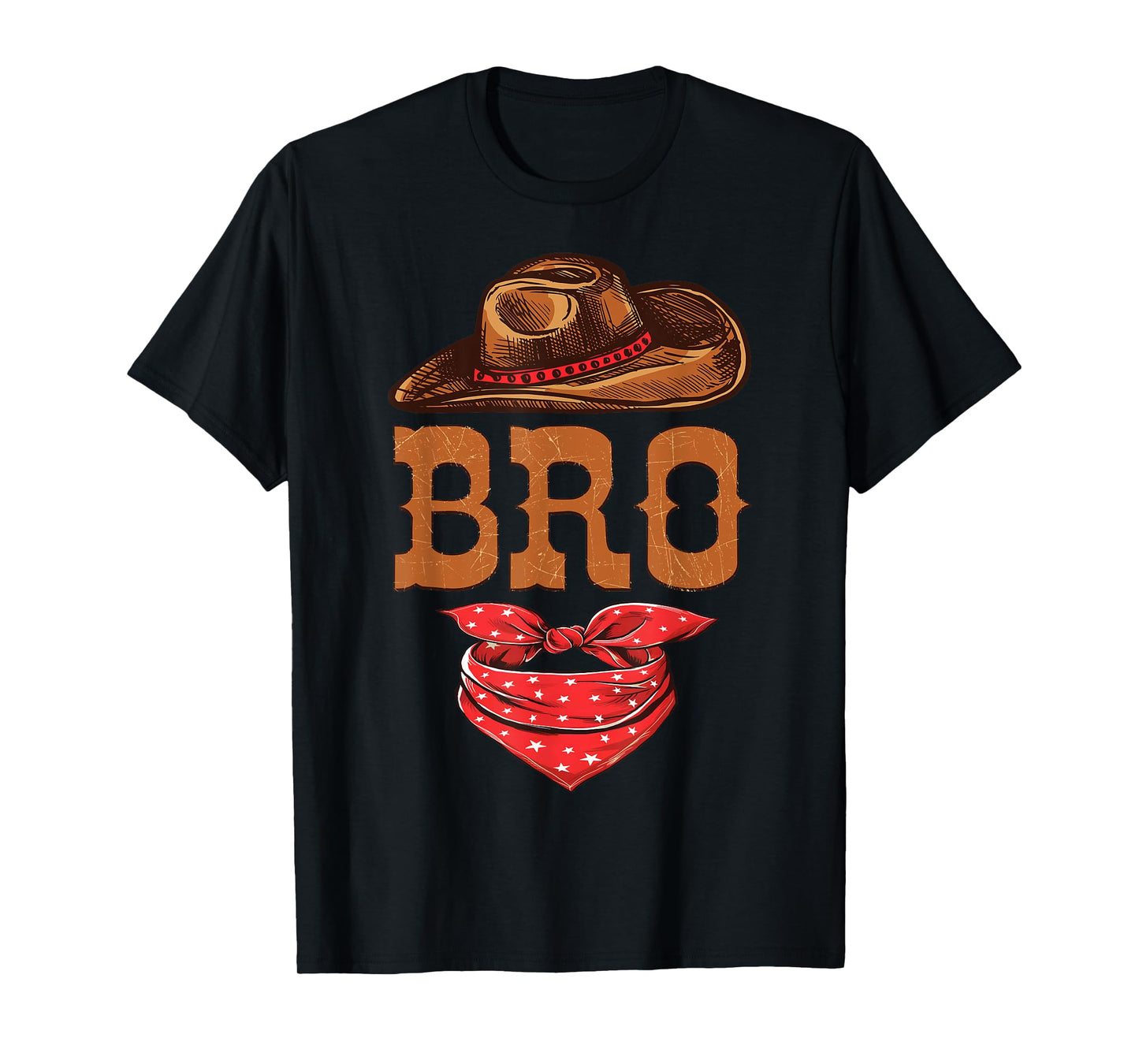 Bro Brother Western Birthday Cowboy Cowgirl Family Matching T-Shirt