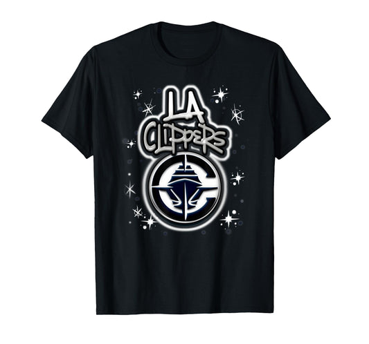 NBA Los Angeles Clippers Airbrush Logo T-Shirt