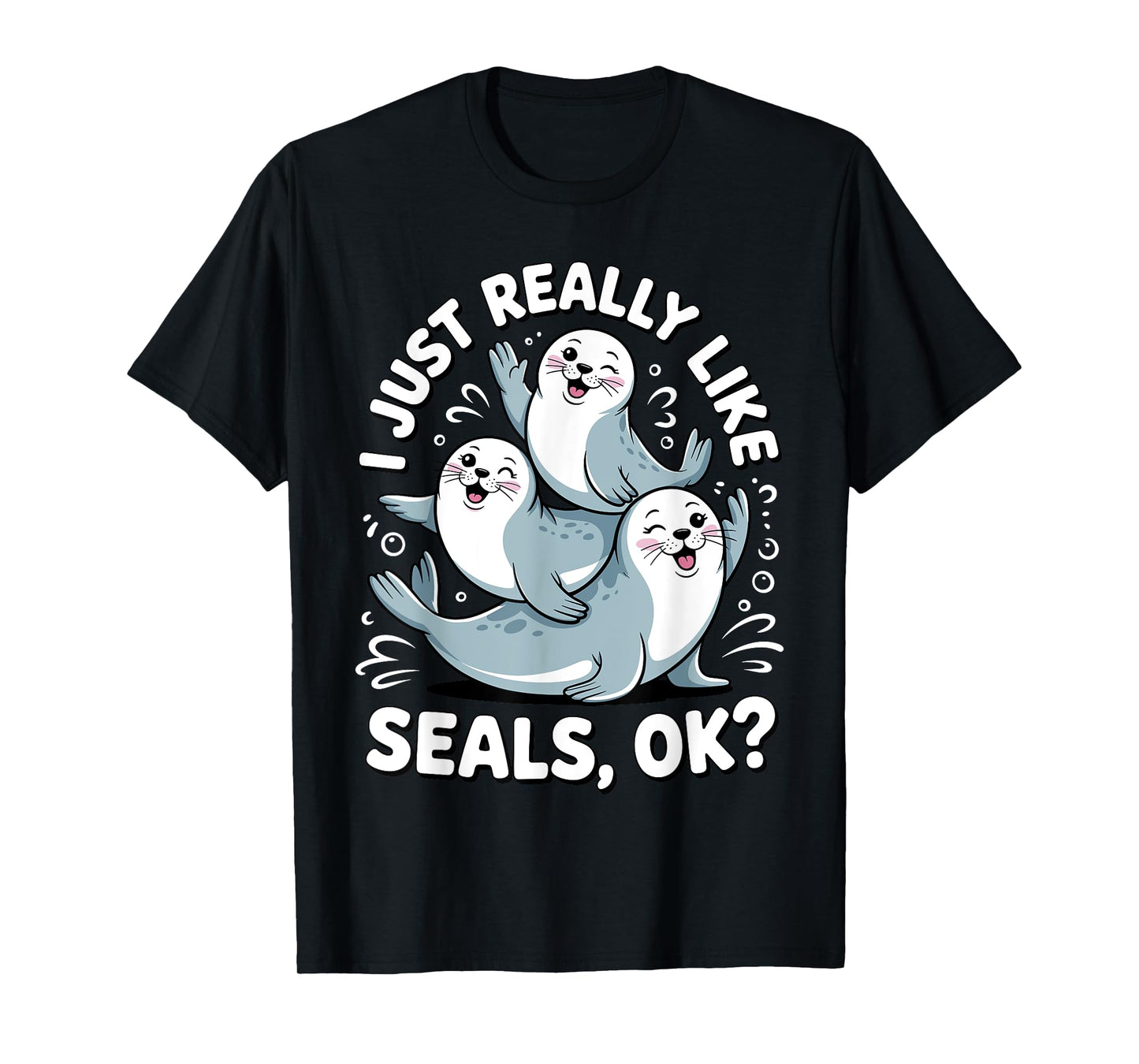 Cute Seal Design for Men Women Kids Ocean Animal Seal Lovers T-Shirt