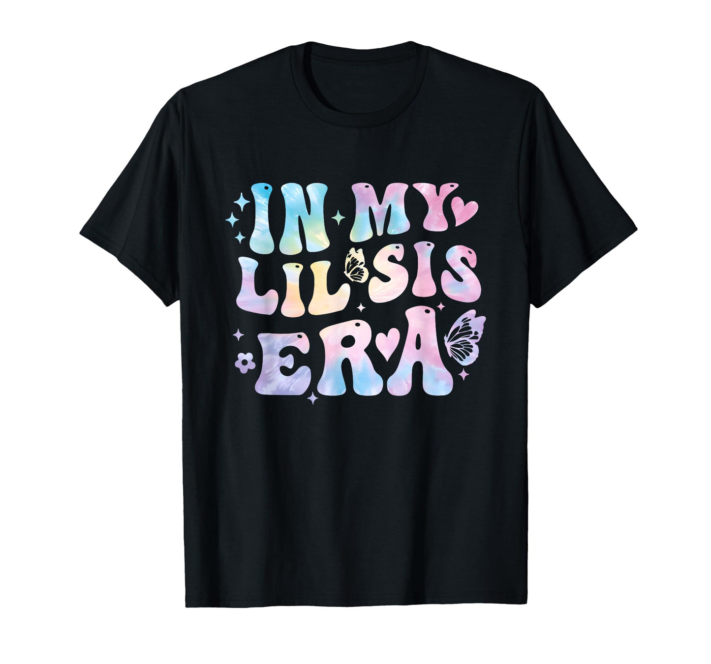 Groovy In My Lil Sis Era Retro Tie Dye Sister Toddler Kids T-Shirt
