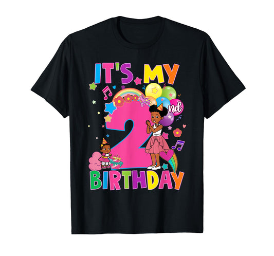 Baby Girl 2nd Birthday Party Pink Doll Family Decorations T-Shirt