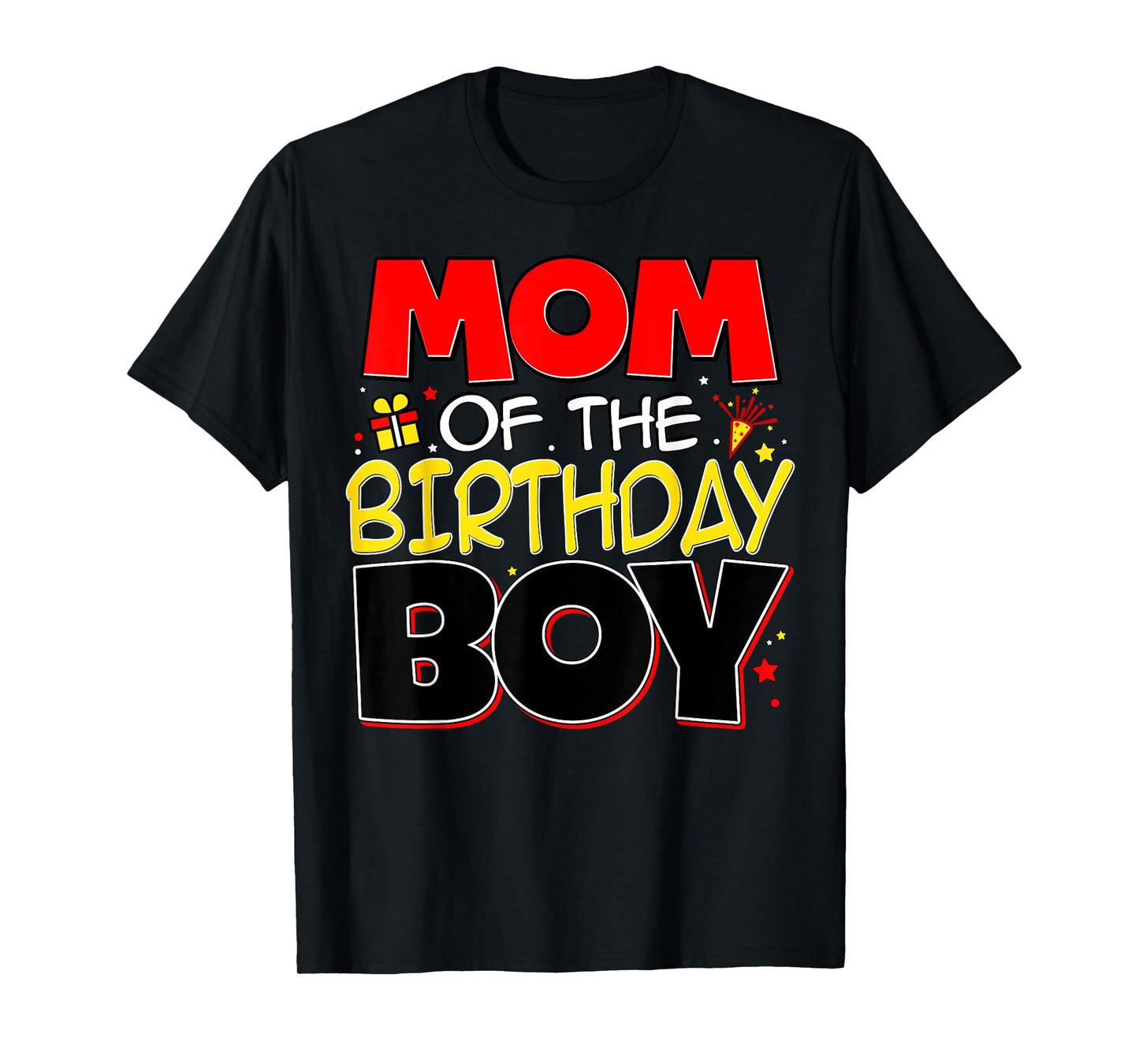 Mom Of The Birthday Boy Family Party Birthday Outfit T-Shirt