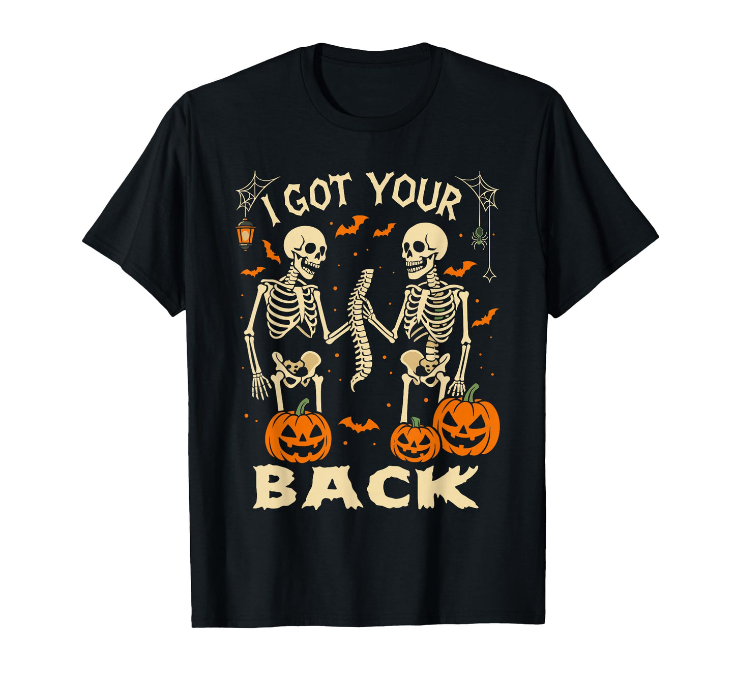 Halloween Skeleton Sarcastic Shirt, Bone I Got Your Back T-Shirt