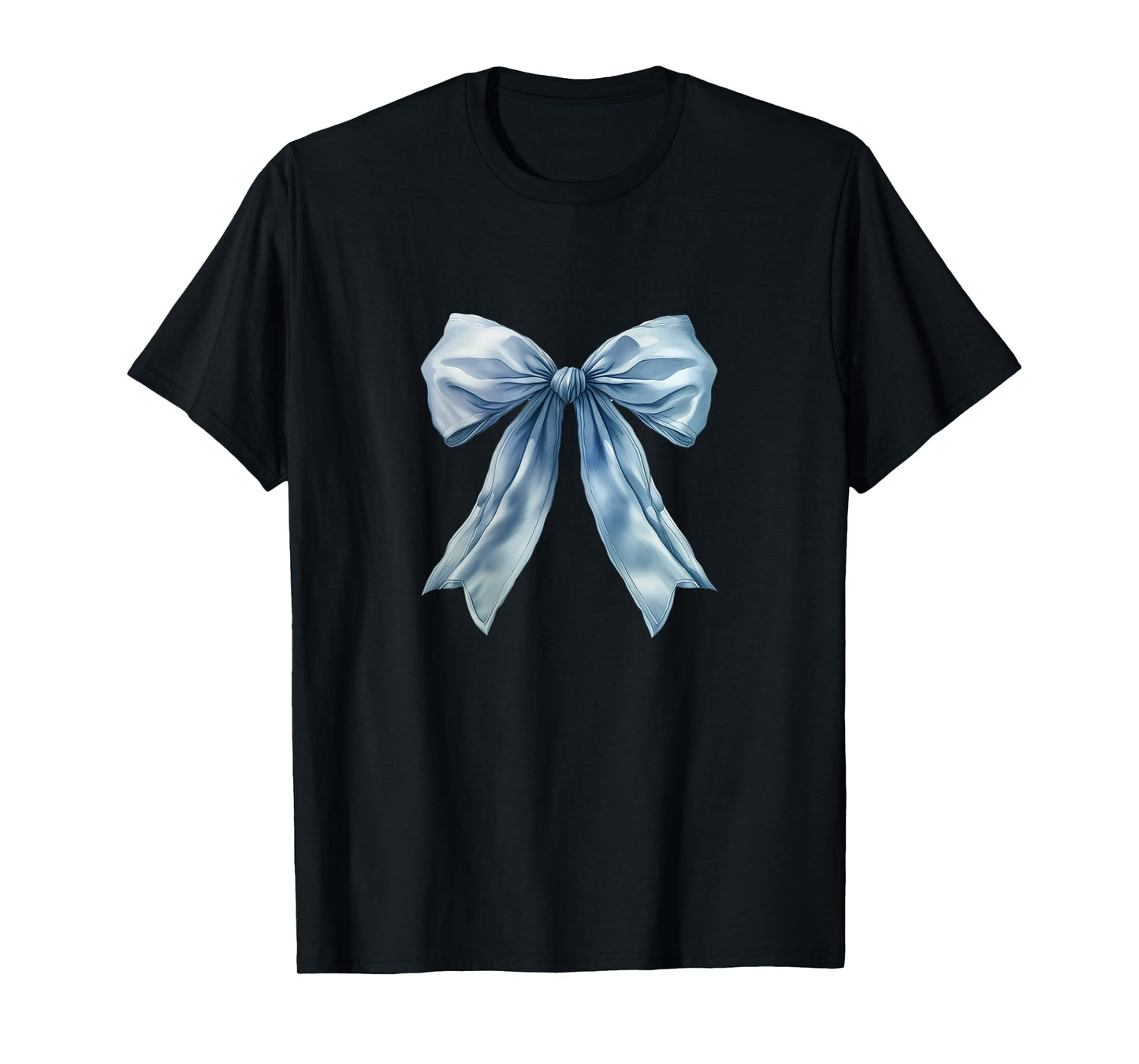Baby Baby Blue Bow Cute Preppy Coquette Clean Girl Women T-Shirt