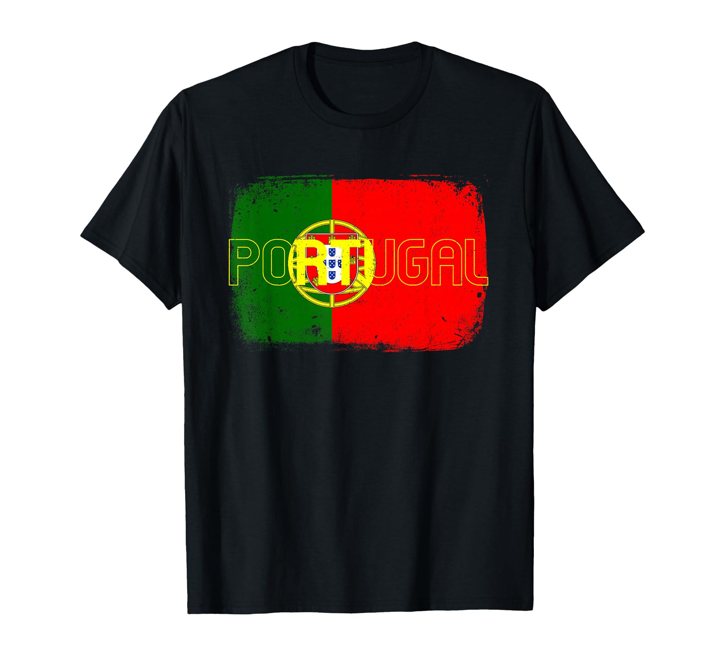 Portugal National Flag Vintage Grunge Portuguese 2026 T-Shirt