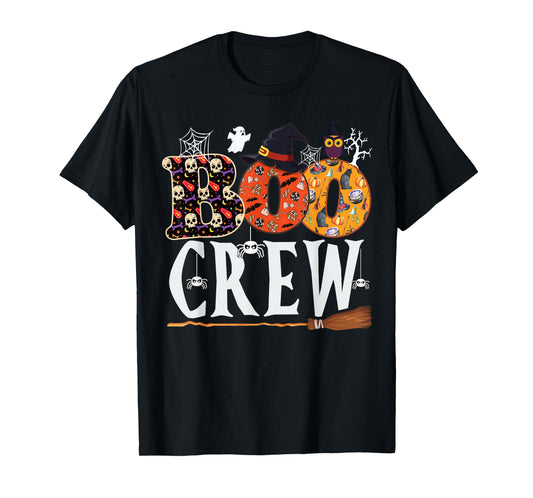 Halloween Boo Crew Shirt Funny Men Women Kids T-Shirt