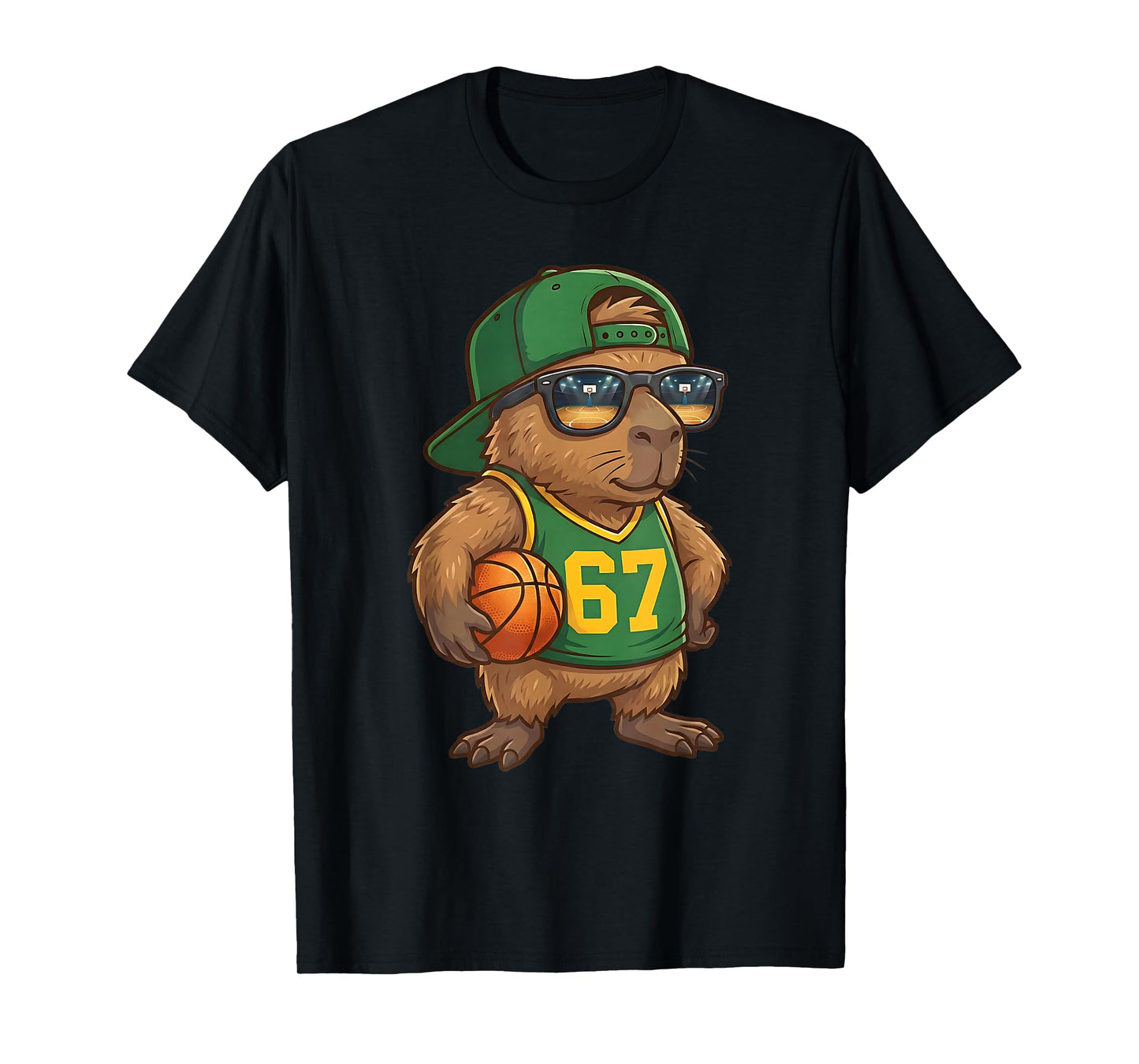 Capybara Basketball 67 Gen Alpha Slang Sports Men Boys Kids T-Shirt