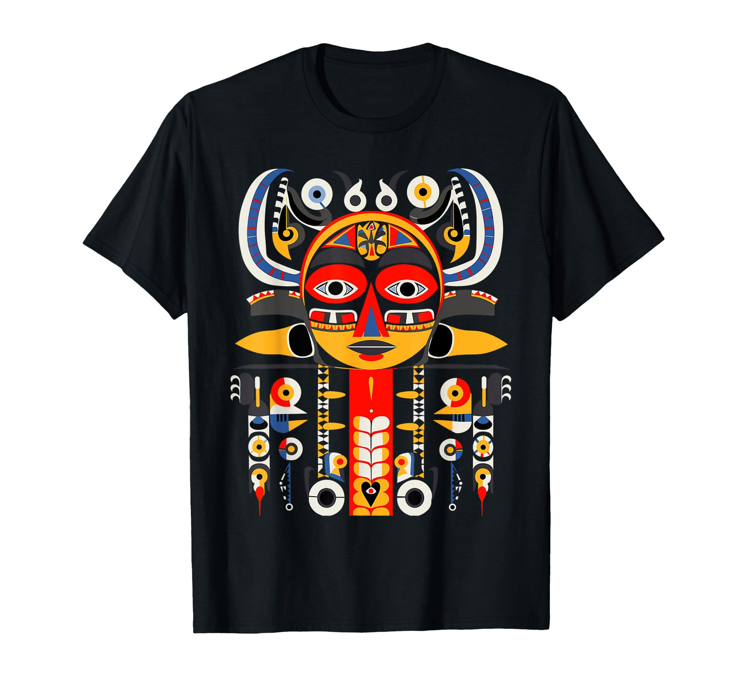Totem Pole in Pacific Northwest Coastal Art Style T-Shirt