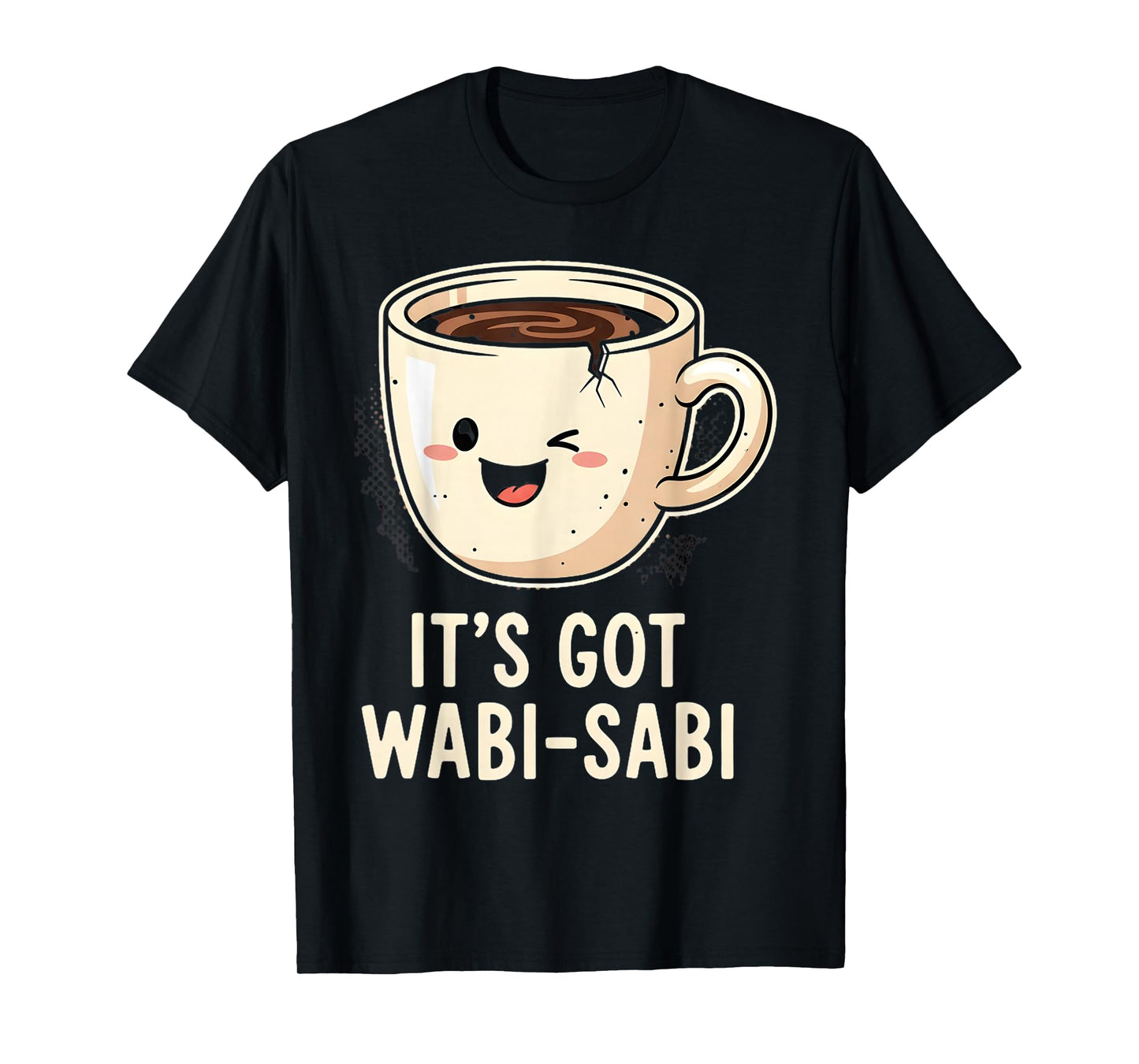 Wabi-Sabi Off-Center Charm Humor T-Shirt