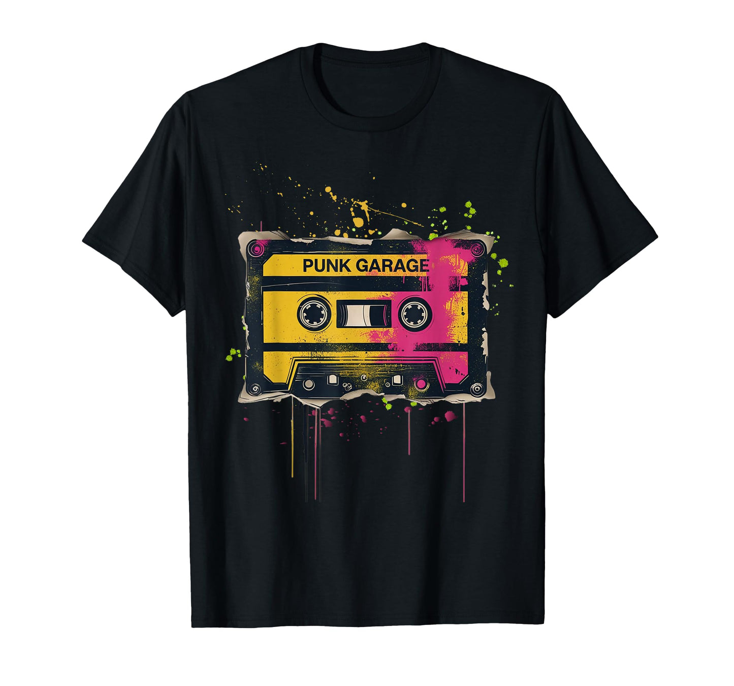 Punk Garage Retro Cassette Graffiti T-Shirt